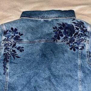 Embroidered Floral Denim Jacket